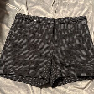 White House Black Market Black and White Polka Dot Shorts